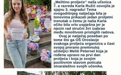KARLI RUŽIĆ 3. NAGRADA NA „MELITINU PROLJEĆU“