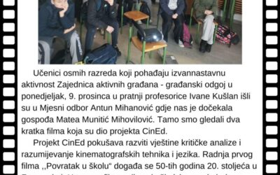 Osmaši gledali filmove iz projekta CinEd